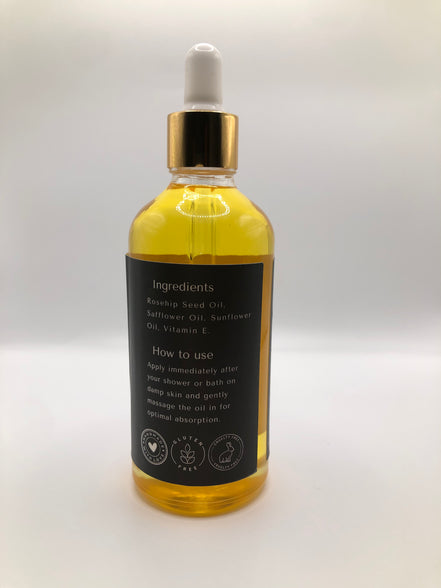 Skin Brightening and Moisturizing Body Oil